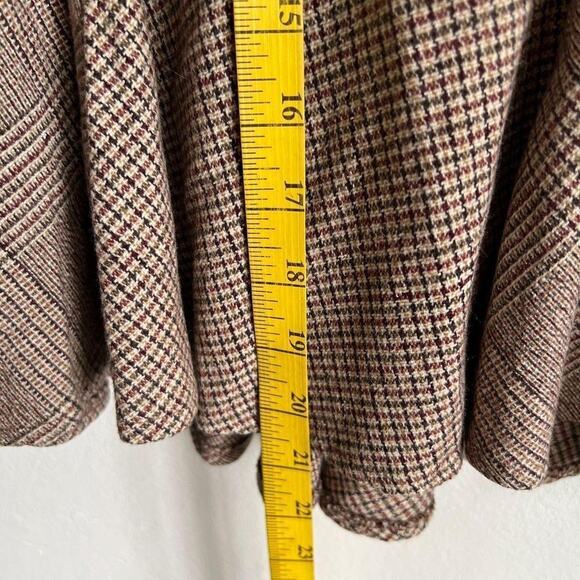 Vintage Plaid Flared Midi Skirt, Grunge, Fairycore,Cottagecore, Academia, Medium - Picture 4 of 4